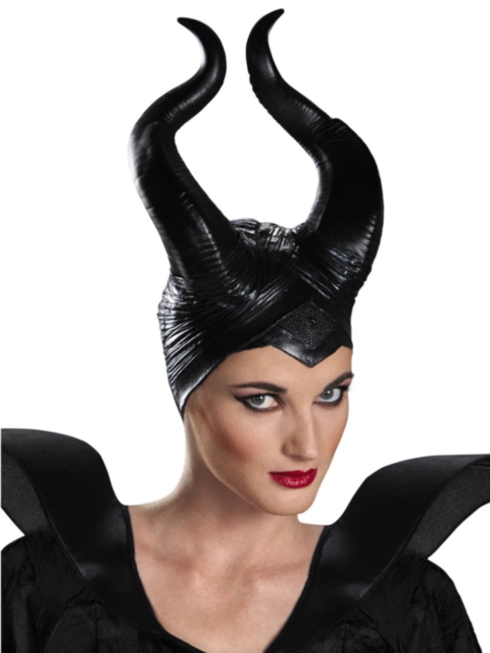 Disney Maleficent Horns Headpiece – Black Vinyl – Worn Once – Evil Queen Energy